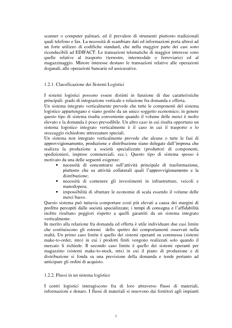 Anteprima della tesi: Il nodo logistico di Gioia Tauro a servizio della Sicilia. Potenzialità e criticità per il settore agrumicolo., Pagina 7