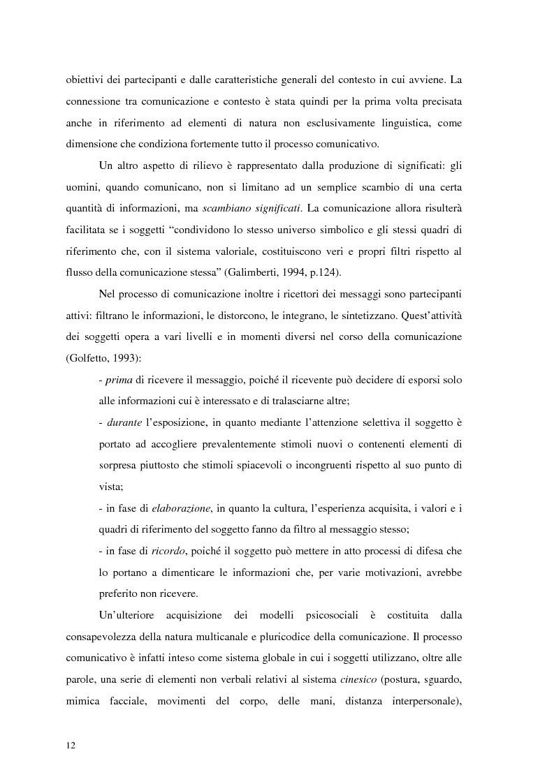 Anteprima della tesi: La comunicazione nelle imprese sociali: il progetto di una newsletter, Pagina 10