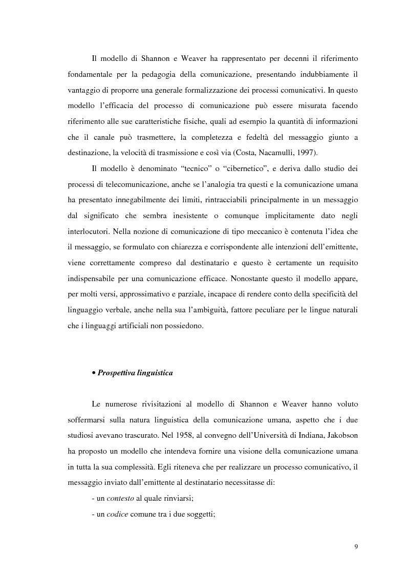 Anteprima della tesi: La comunicazione nelle imprese sociali: il progetto di una newsletter, Pagina 7