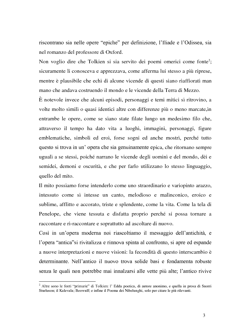 Anteprima della tesi: J.R.R. Tolkien e l’epica omerica, Pagina 3