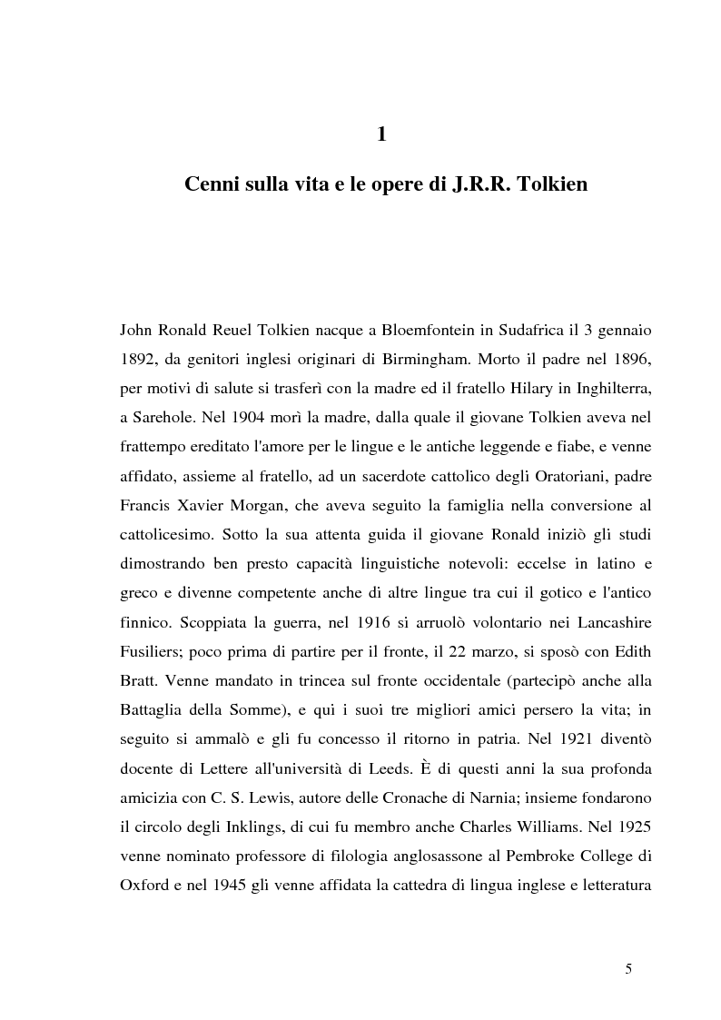 Anteprima della tesi: J.R.R. Tolkien e l’epica omerica, Pagina 5