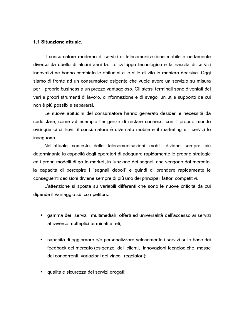 Anteprima della tesi: L'evoluzione dei canali di vendita nel settore delle telecomunicazioni mobili e concept sulle ferrovie del futuro., Pagina 3