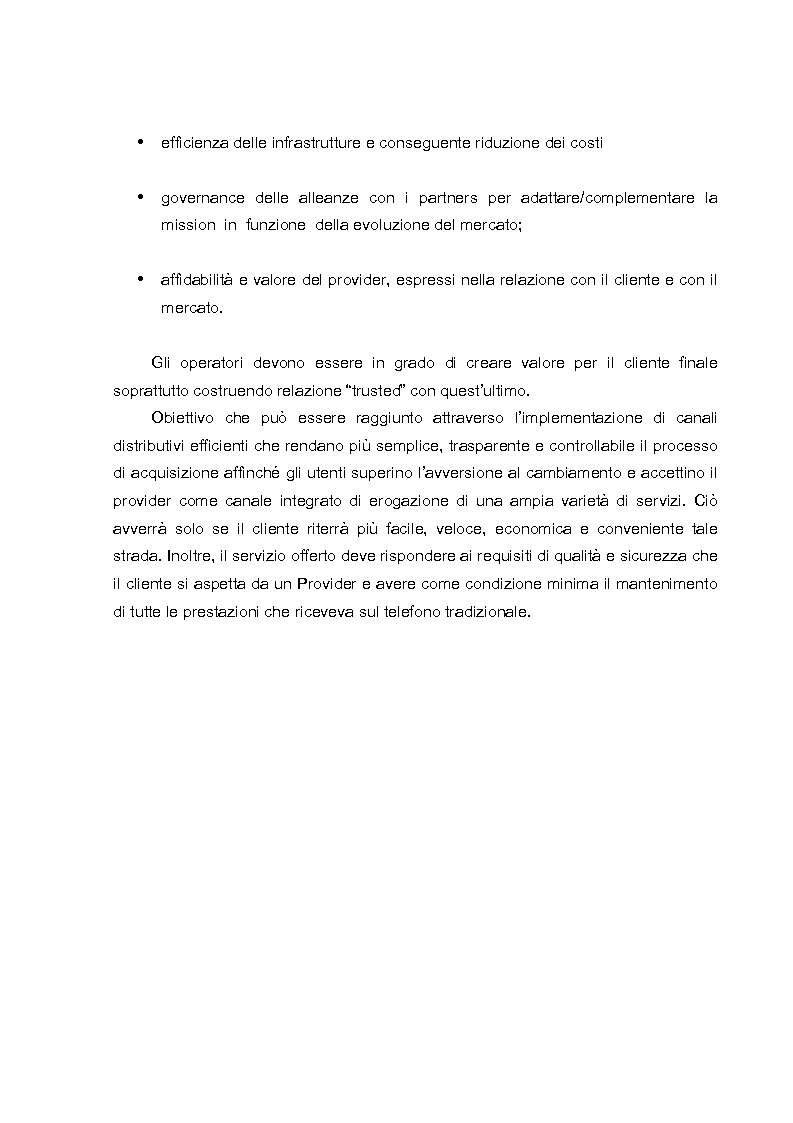 Anteprima della tesi: L'evoluzione dei canali di vendita nel settore delle telecomunicazioni mobili e concept sulle ferrovie del futuro., Pagina 4