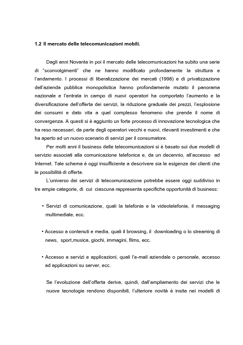 Anteprima della tesi: L'evoluzione dei canali di vendita nel settore delle telecomunicazioni mobili e concept sulle ferrovie del futuro., Pagina 5