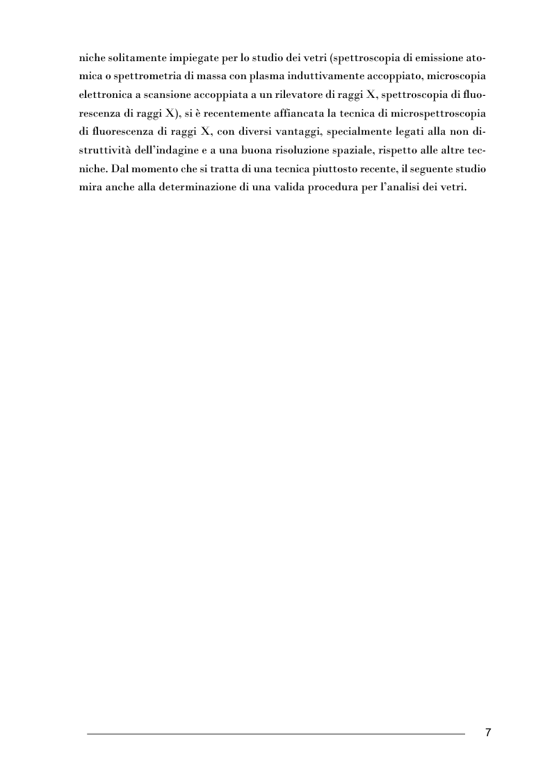 Anteprima della tesi: Studio di pesi in vetro di epoca fatimide mediante microspettroscopia di fluorescenza di raggi X, Pagina 3