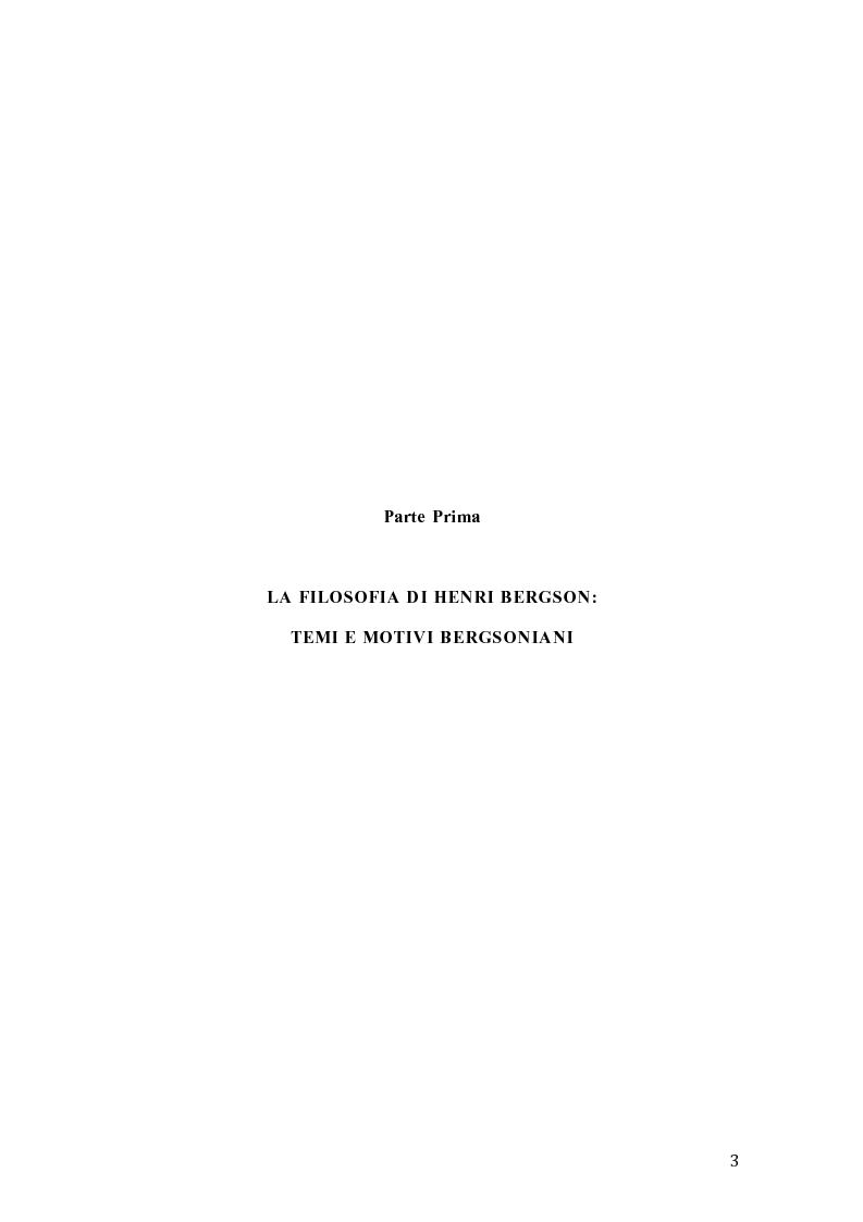 Anteprima della tesi: Influenze di Henri Bergson nella psichiatria di Eugène Minkowski, Pagina 4