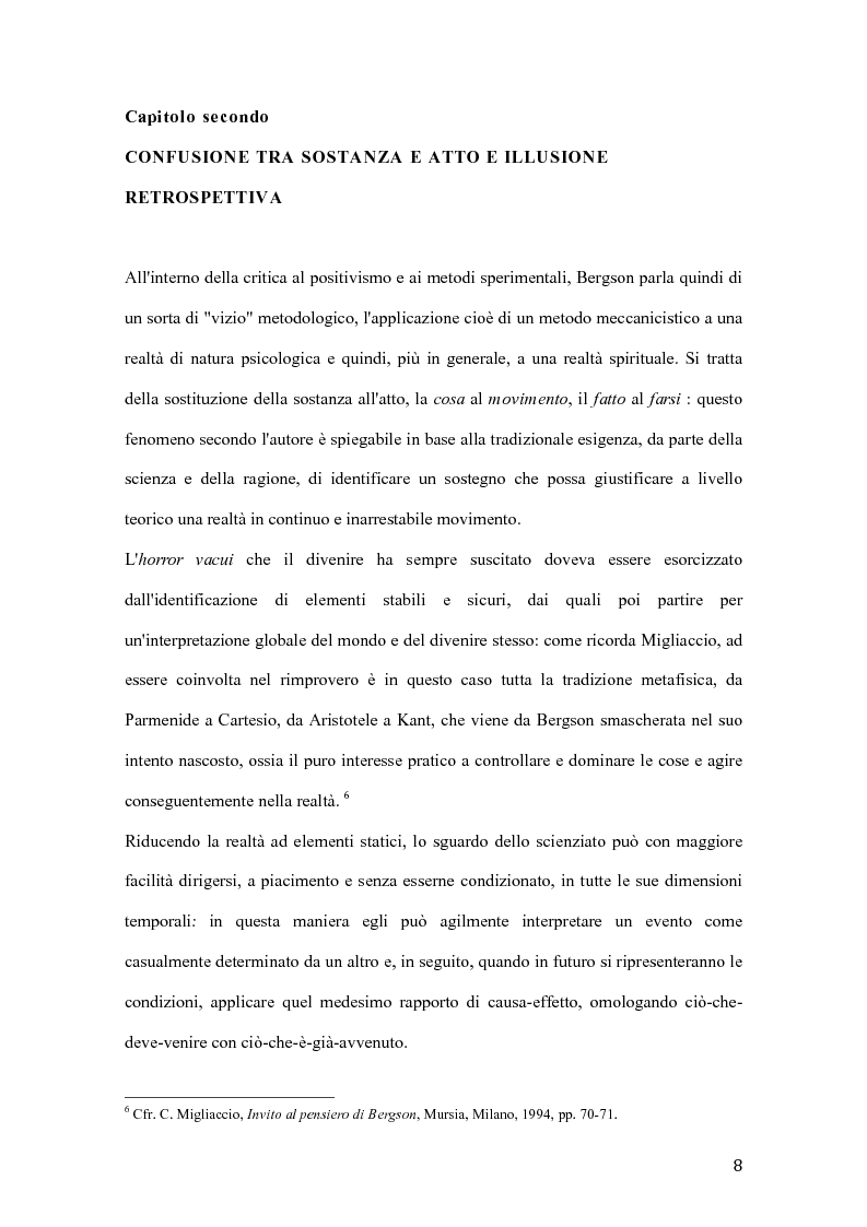 Anteprima della tesi: Influenze di Henri Bergson nella psichiatria di Eugène Minkowski, Pagina 9