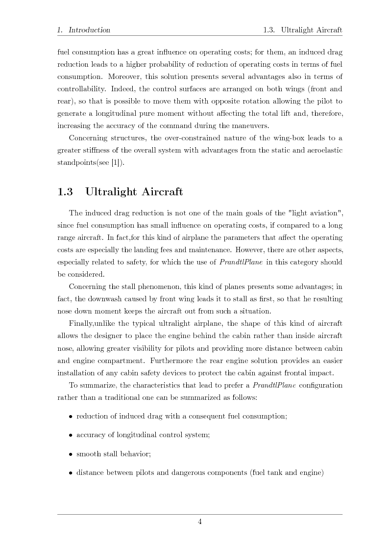Anteprima della tesi: Structural design of a ULM PrandtlPlane wing system, Pagina 5