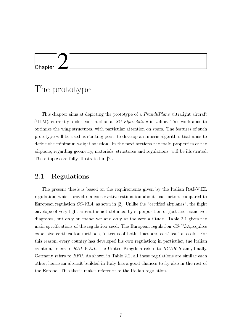 Anteprima della tesi: Structural design of a ULM PrandtlPlane wing system, Pagina 8
