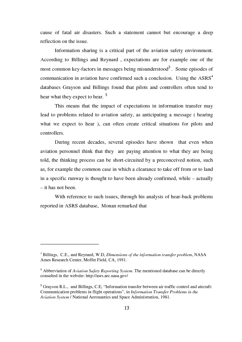 Anteprima della tesi: AIRSPEAK - The Importance of Effective Communication in Flight Safety, Pagina 3