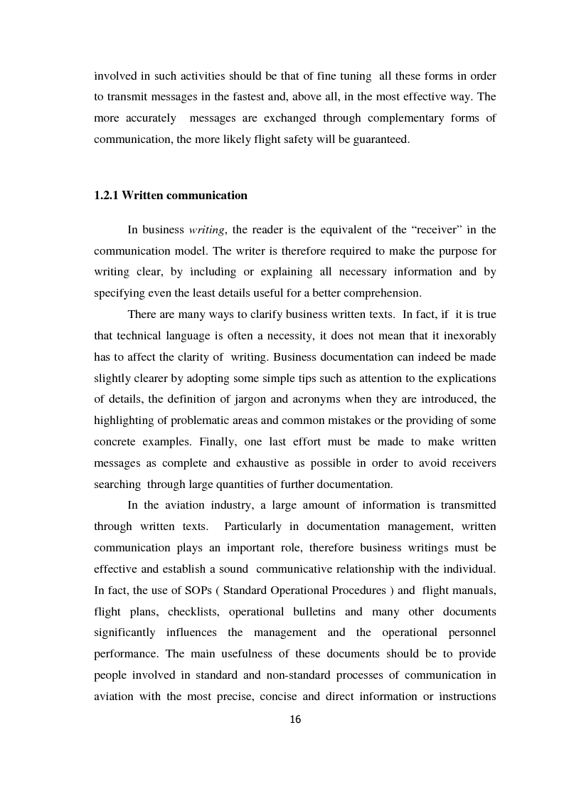 Anteprima della tesi: AIRSPEAK - The Importance of Effective Communication in Flight Safety, Pagina 6