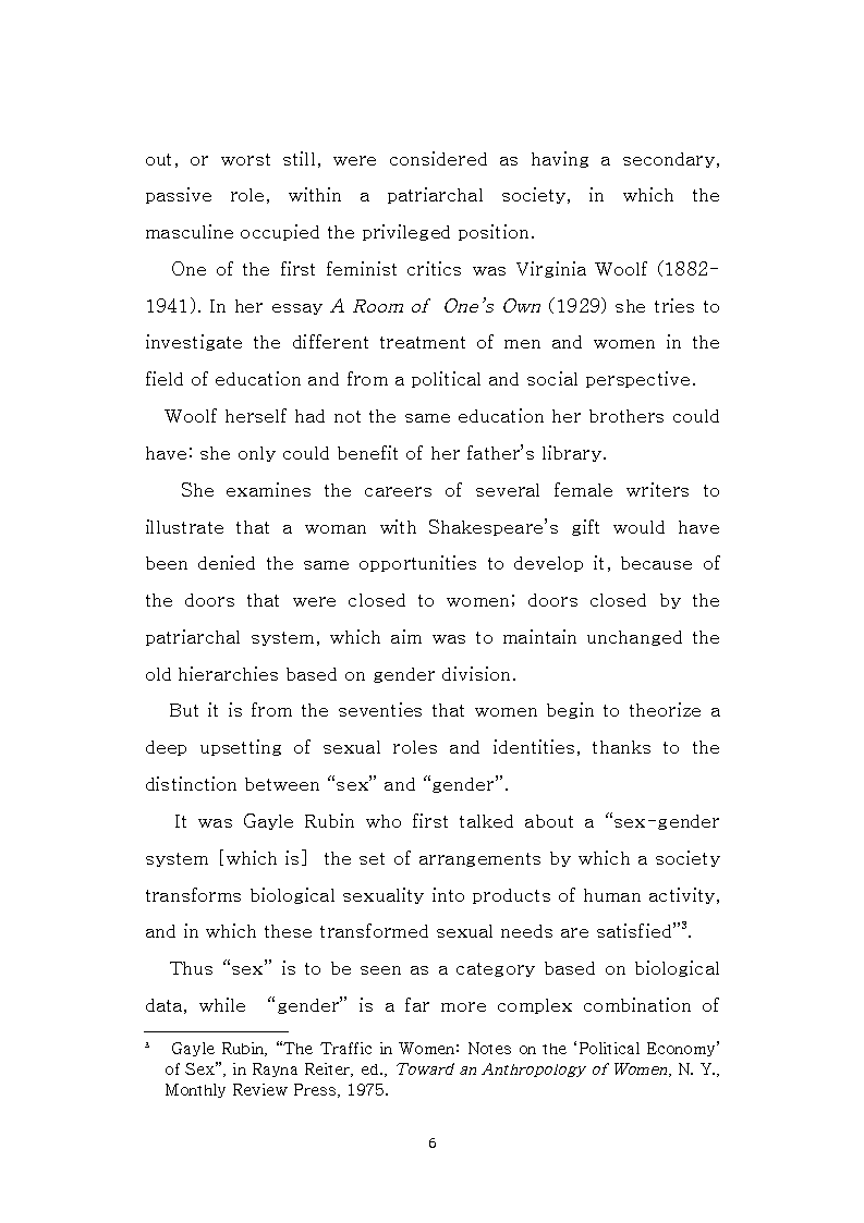 Anteprima della tesi: ''We are what we wear''. The politics of transvestism and cross-dressing in ''The Fox'' (1923) and Orlando (1928), Pagina 5