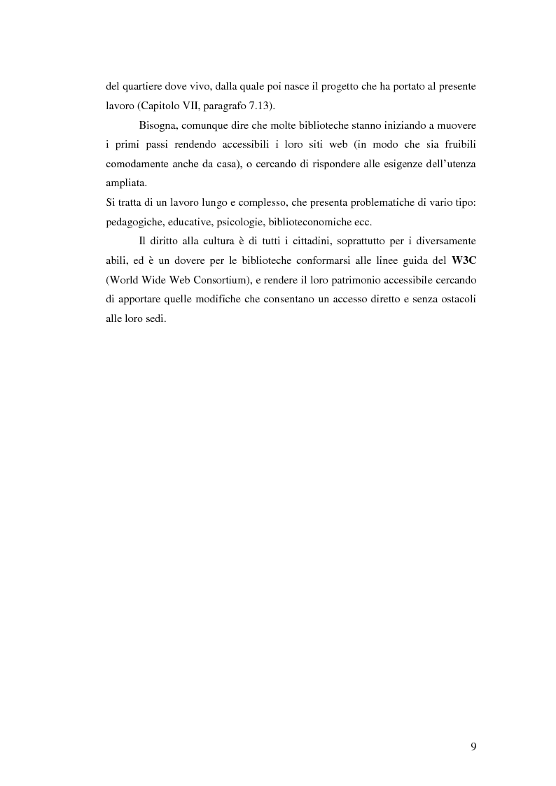 Anteprima della tesi: Biblioteca senza barriere: accessibilità per il disabile, Pagina 5
