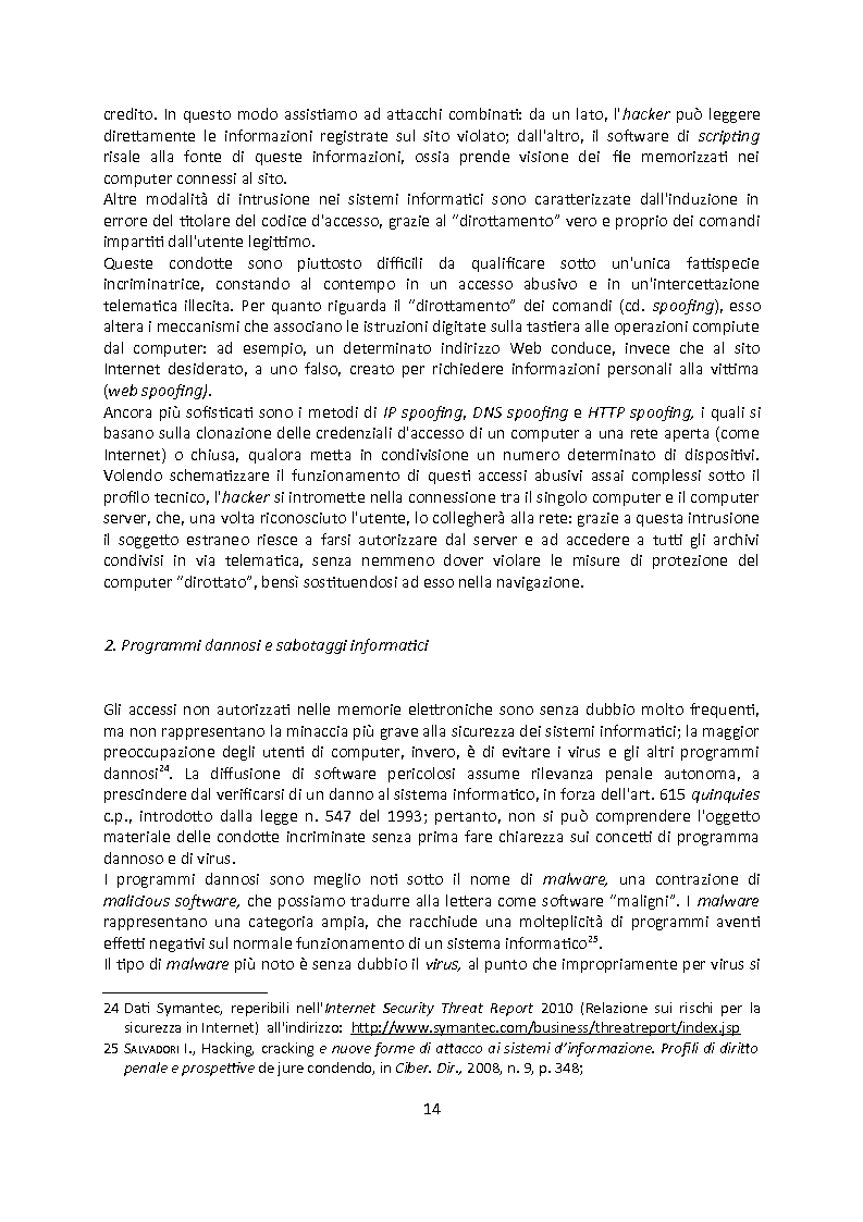 Anteprima della tesi: Cybercrime. Analisi empirica e normativa dei reati informatici. La cooperazione internazionale., Pagina 10