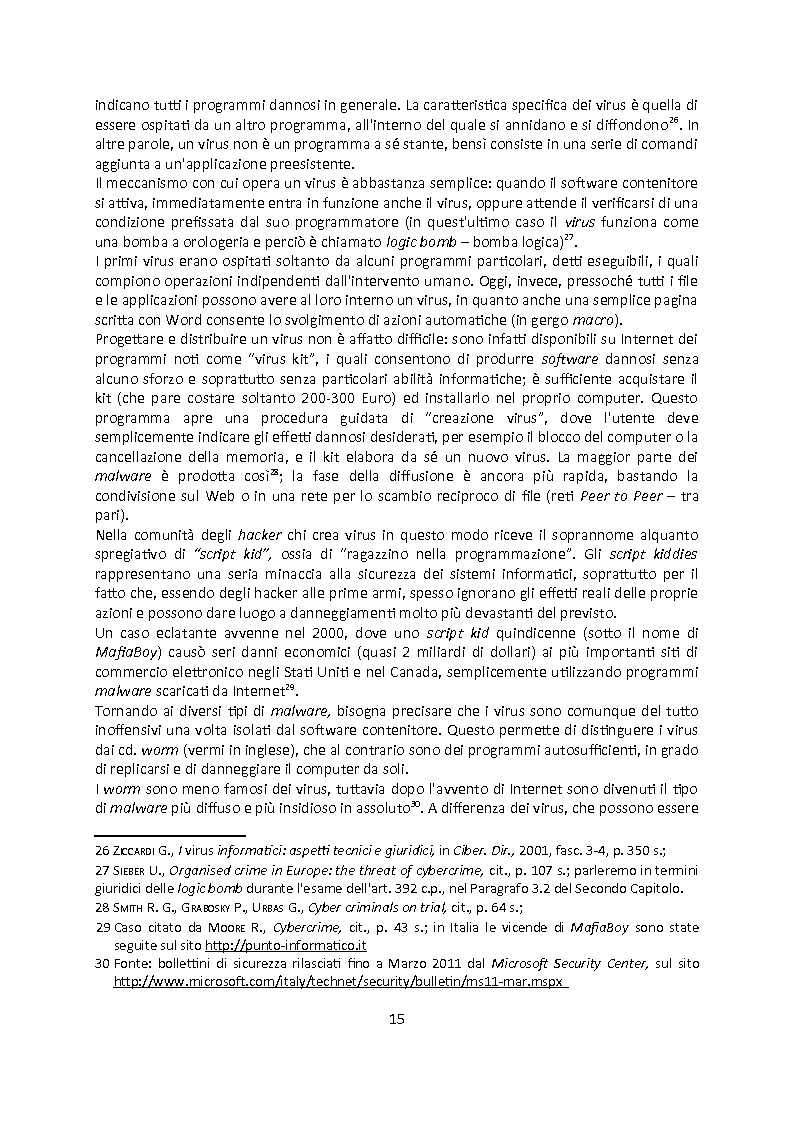 Anteprima della tesi: Cybercrime. Analisi empirica e normativa dei reati informatici. La cooperazione internazionale., Pagina 11