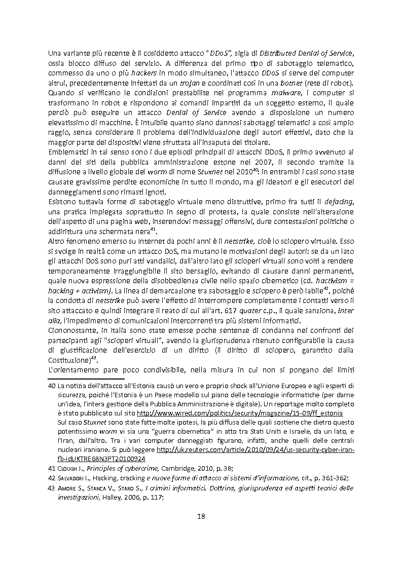 Anteprima della tesi: Cybercrime. Analisi empirica e normativa dei reati informatici. La cooperazione internazionale., Pagina 14