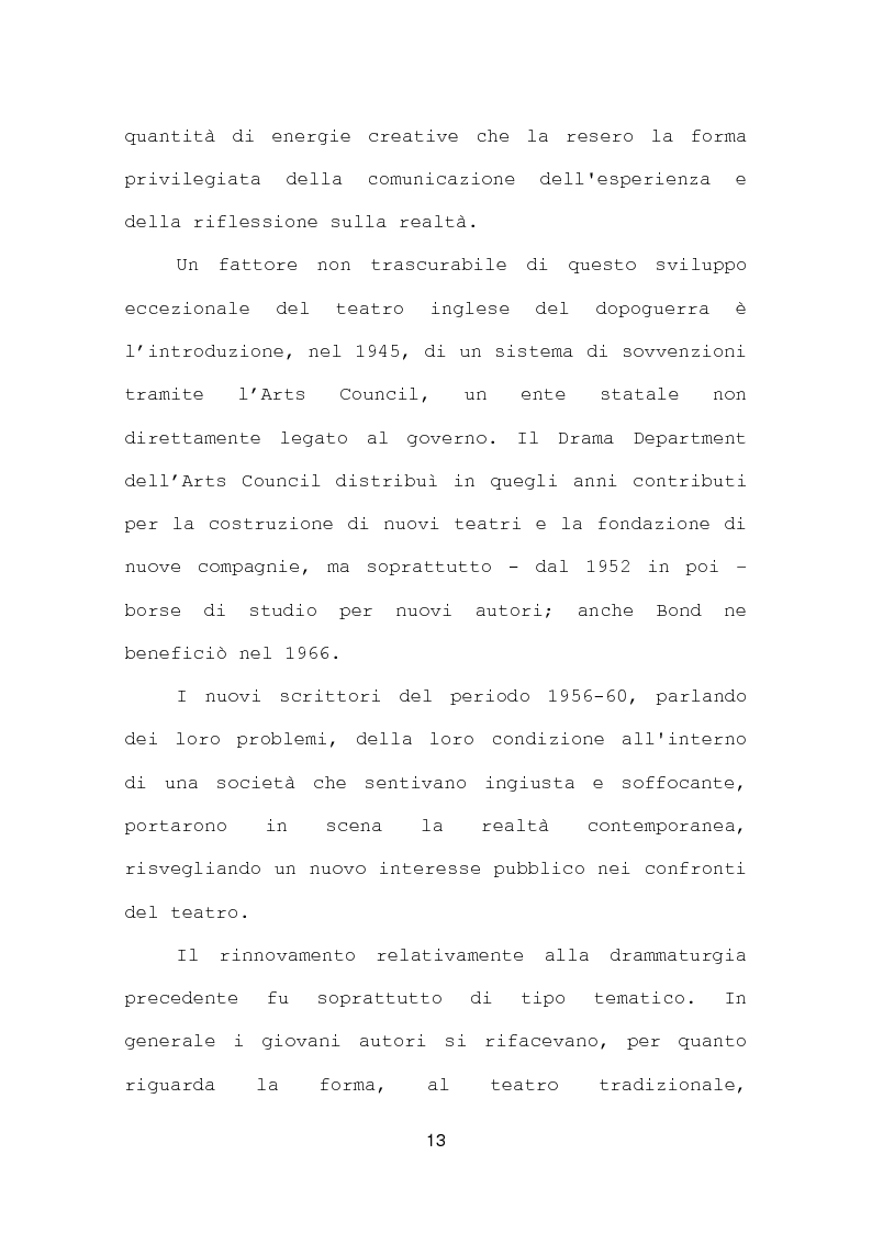 Anteprima della tesi: La più recente produzione teatrale di Edward Bond, Pagina 13