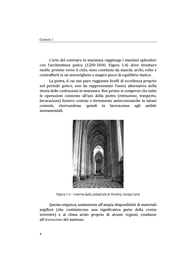 Anteprima della tesi: Analisi non lineare di pareti murarie sotto azioni orizzontali: modellazione a telaio Equivalente, Pagina 5
