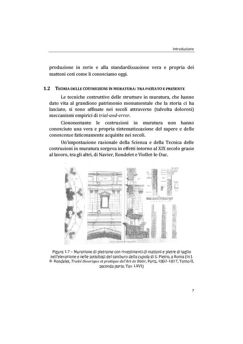 Anteprima della tesi: Analisi non lineare di pareti murarie sotto azioni orizzontali: modellazione a telaio Equivalente, Pagina 8