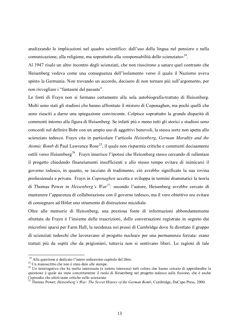 Anteprima della tesi: ''Copenhagen''di Michael Frayn: scienza, storiografia e linguaggi settoriali a teatro, Pagina 12