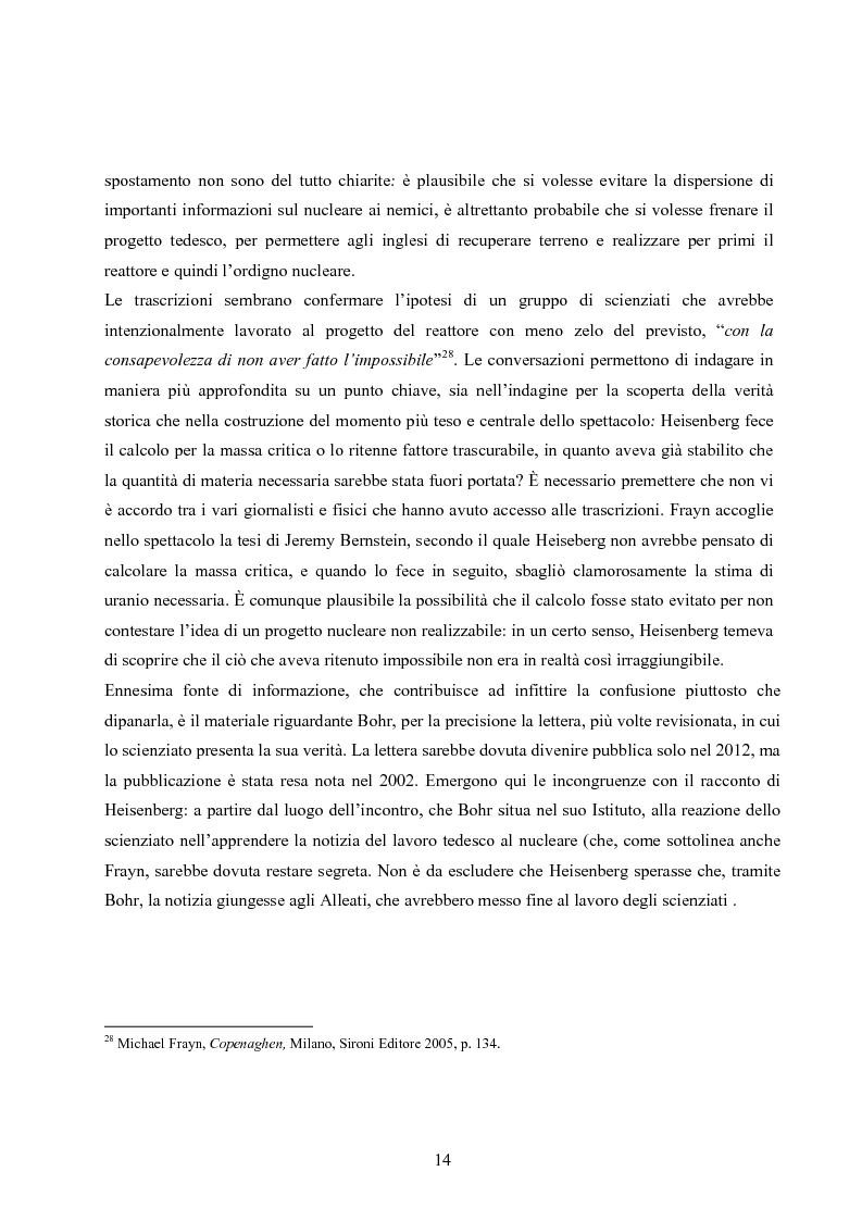 Anteprima della tesi: ''Copenhagen''di Michael Frayn: scienza, storiografia e linguaggi settoriali a teatro, Pagina 13