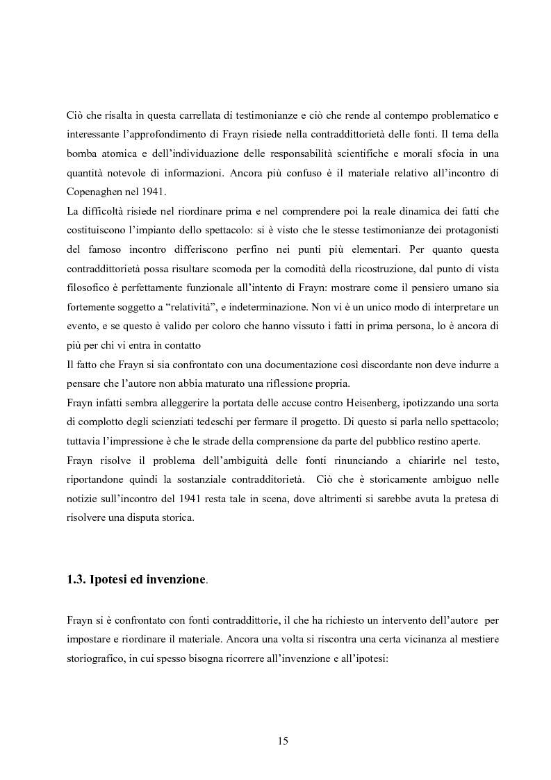 Anteprima della tesi: ''Copenhagen''di Michael Frayn: scienza, storiografia e linguaggi settoriali a teatro, Pagina 14