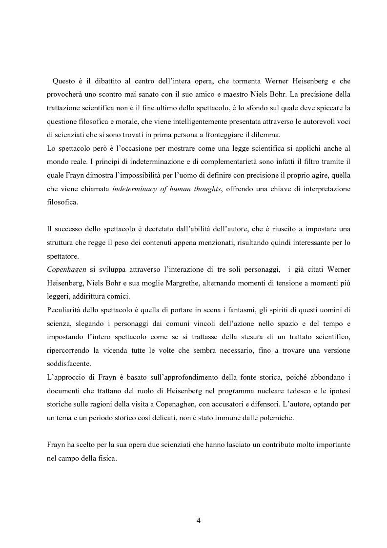 Anteprima della tesi: ''Copenhagen''di Michael Frayn: scienza, storiografia e linguaggi settoriali a teatro, Pagina 3