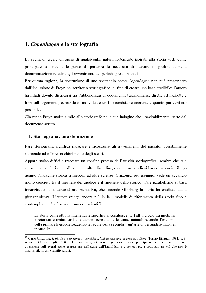 Anteprima della tesi: ''Copenhagen''di Michael Frayn: scienza, storiografia e linguaggi settoriali a teatro, Pagina 7