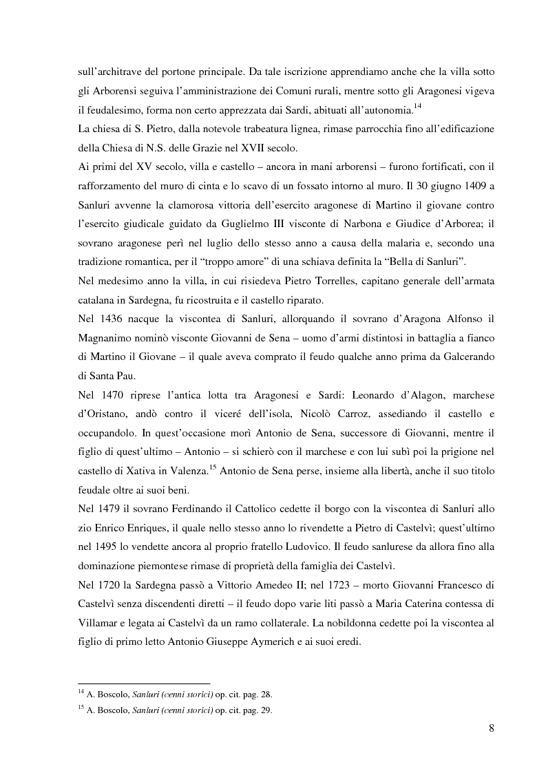 Anteprima della tesi: Dalla pace alla battaglia di Sanluri (1355-1409). Fonti documentarie e cronachistiche, Pagina 7