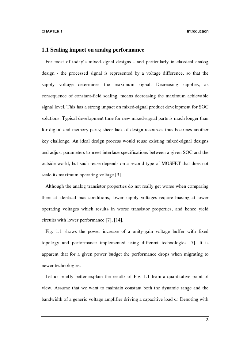 Anteprima della tesi: Nested Miller Compensation topologies: analysis, comparison, design and new solutions, Pagina 6