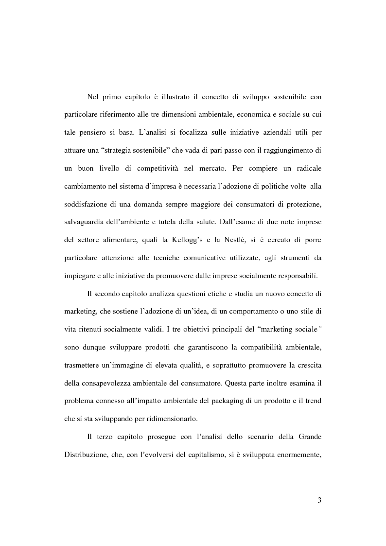 Anteprima della tesi: Sostenibilità e grande distribuzione organizzata: quali possibili prospettive?, Pagina 4