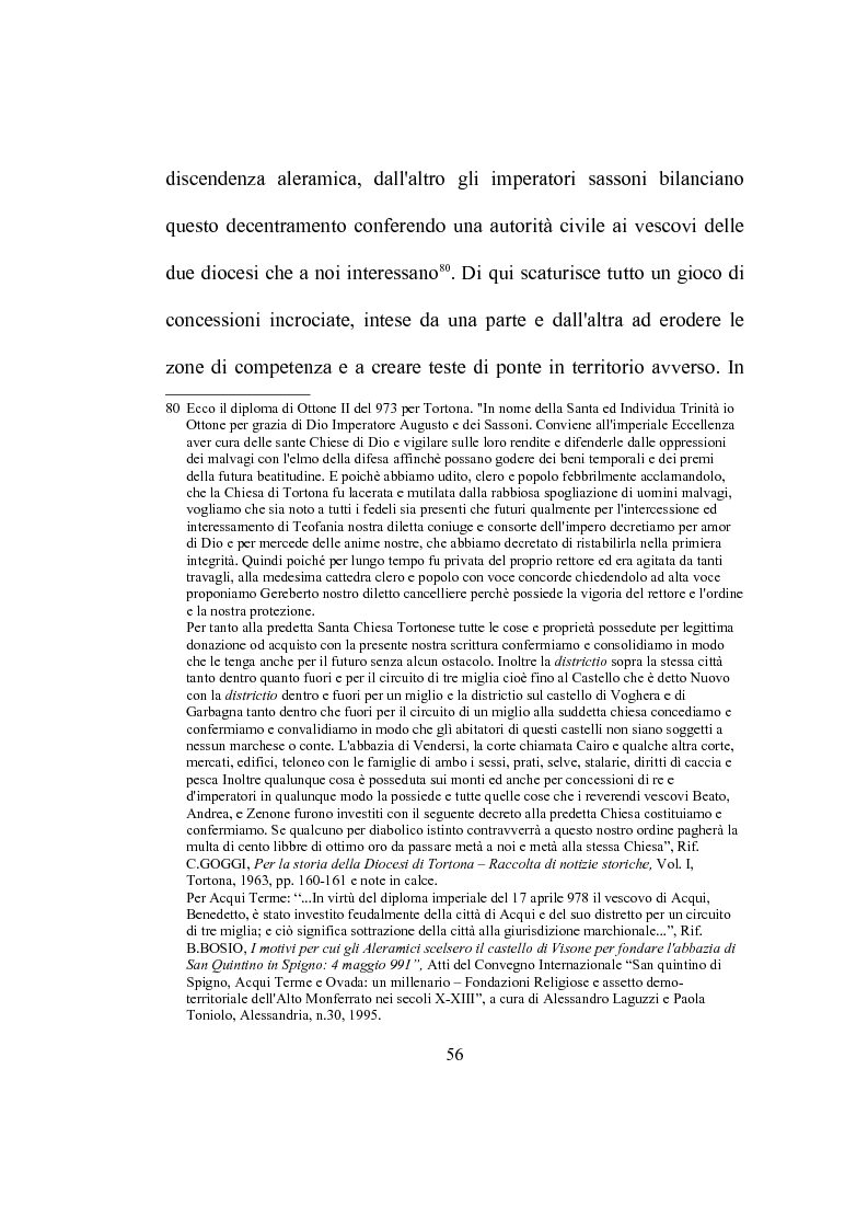 Estratto dalla tesi: Strutture ecclesiastiche dell'Ovadese medioevale