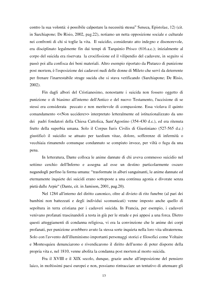 Anteprima della tesi: Il suicidio in carcere: analisi di alcuni istituti penitenziari sardi, Pagina 10