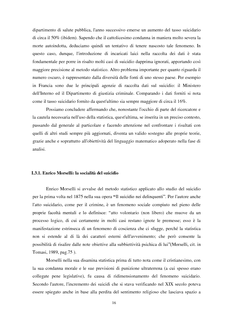 Anteprima della tesi: Il suicidio in carcere: analisi di alcuni istituti penitenziari sardi, Pagina 13