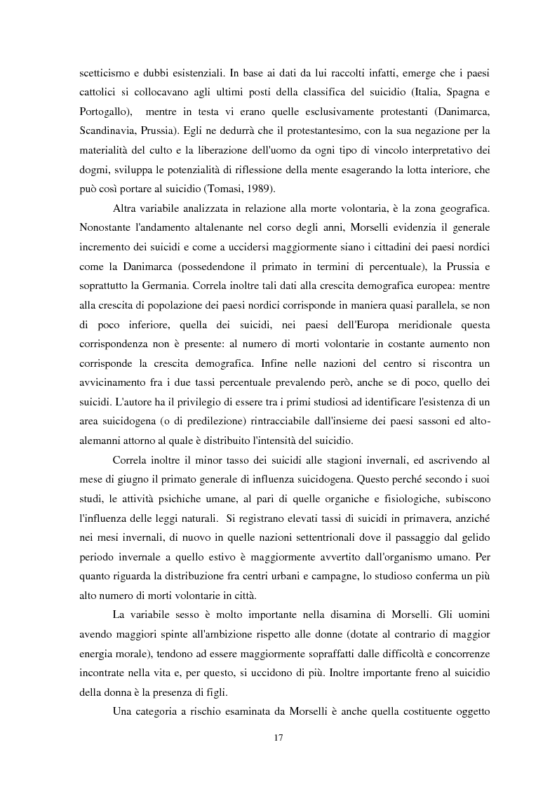 Anteprima della tesi: Il suicidio in carcere: analisi di alcuni istituti penitenziari sardi, Pagina 14