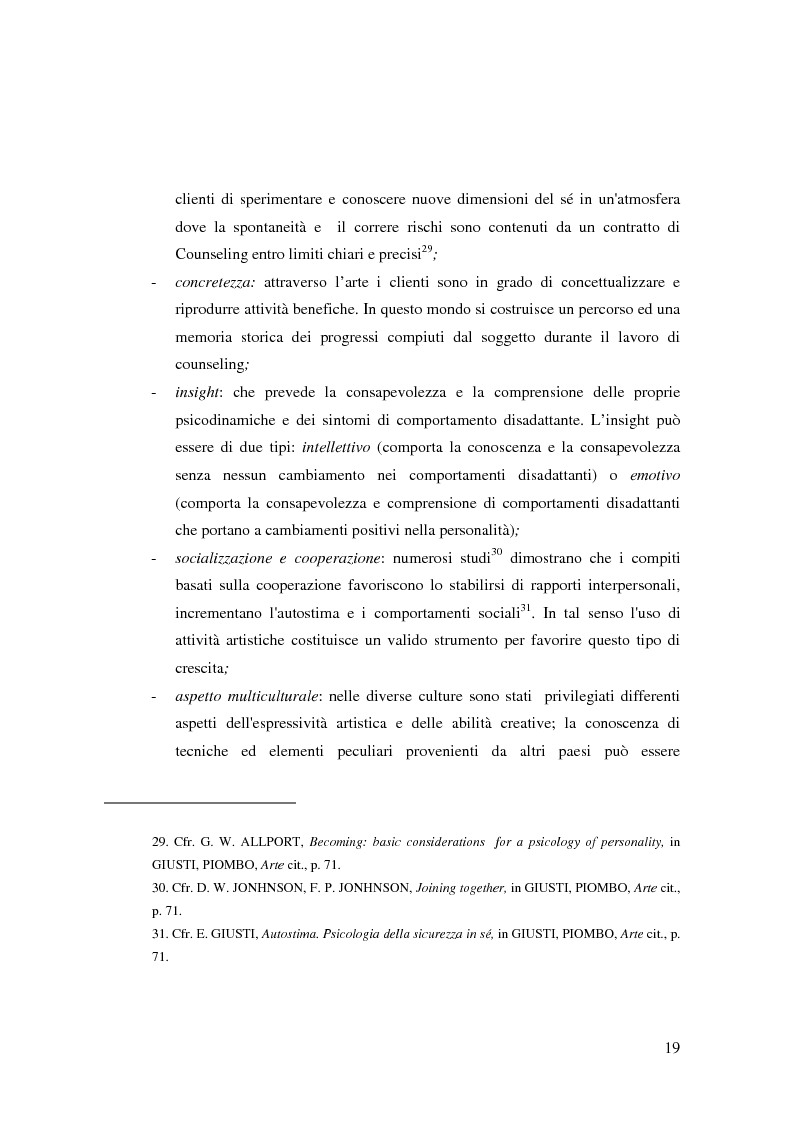 Anteprima della tesi: L'Arte e L'Espressività nel programma educativo e terapeutico di una comunità per minori e adolescenti, Pagina 13