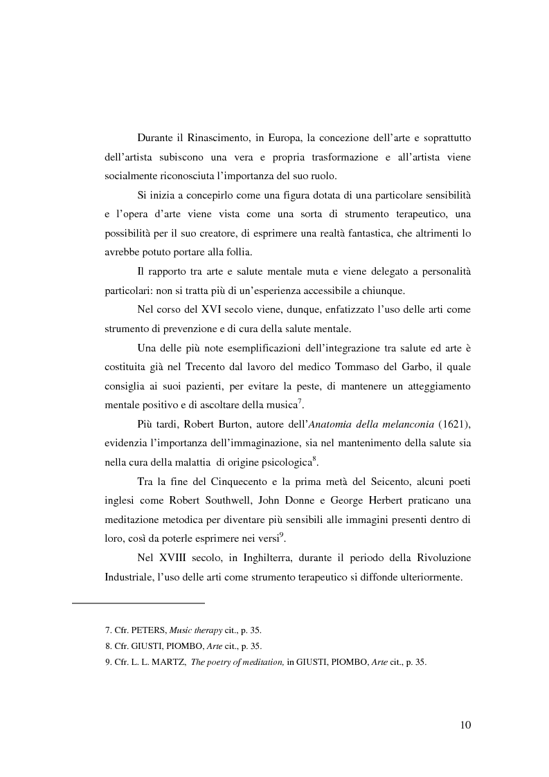 Anteprima della tesi: L'Arte e L'Espressività nel programma educativo e terapeutico di una comunità per minori e adolescenti, Pagina 4