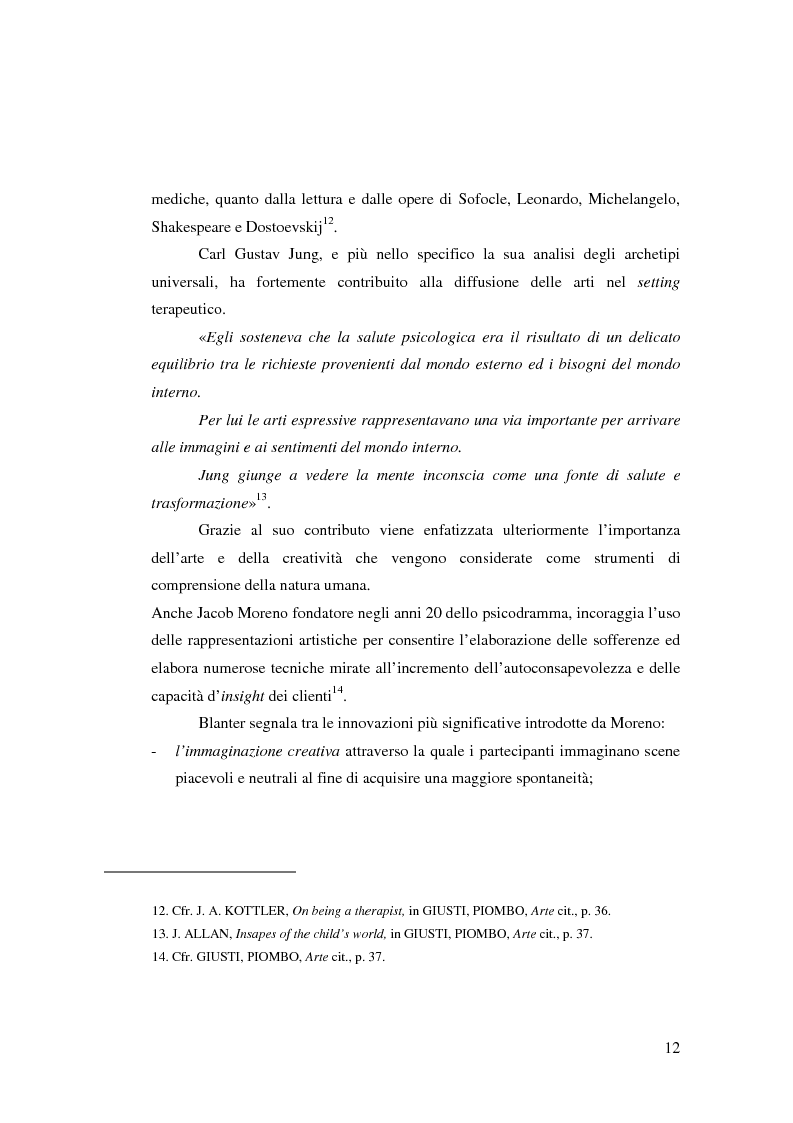 Anteprima della tesi: L'Arte e L'Espressività nel programma educativo e terapeutico di una comunità per minori e adolescenti, Pagina 6