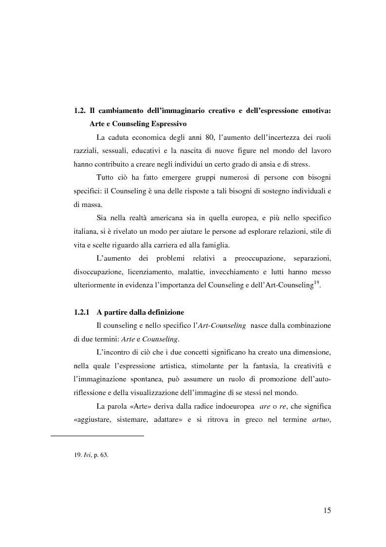Anteprima della tesi: L'Arte e L'Espressività nel programma educativo e terapeutico di una comunità per minori e adolescenti, Pagina 9