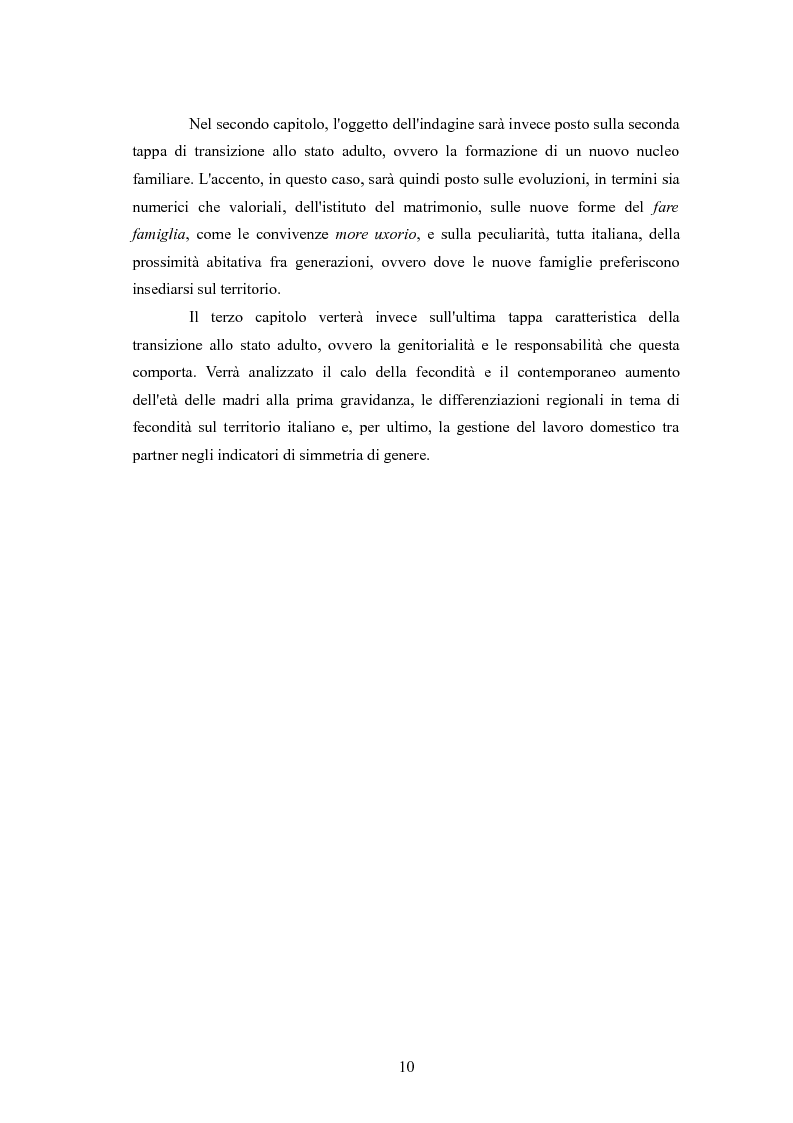 Anteprima della tesi: Il passaggio da gioventù ad età adulta nell'Italia dei primati demografici, Pagina 10