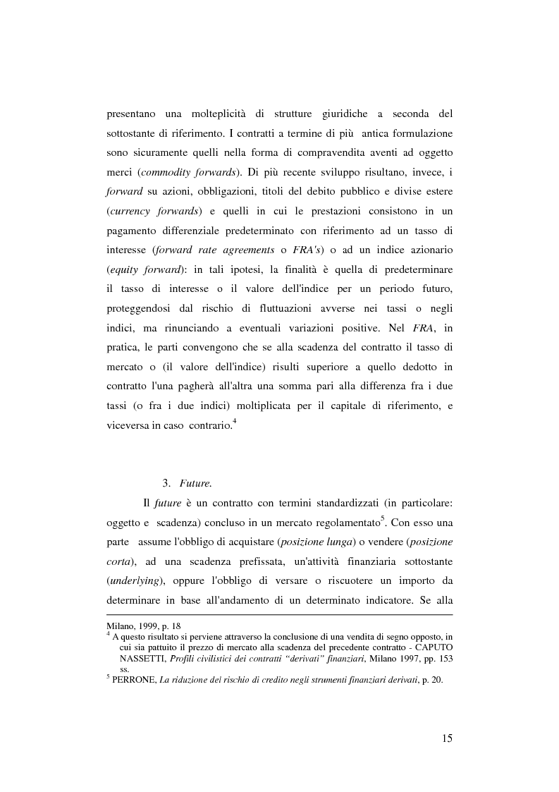 Anteprima della tesi: Gli strumenti finanziari derivati: profili strutturali e funzionali., Pagina 10
