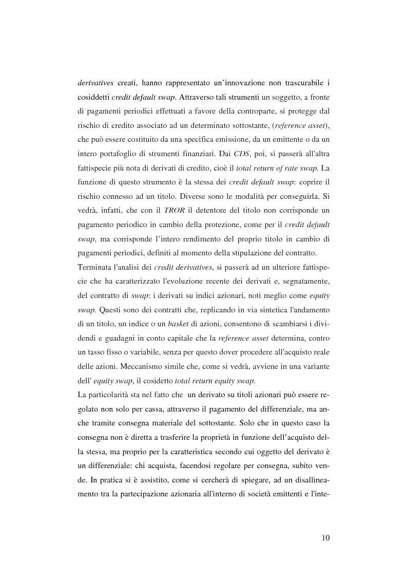 Anteprima della tesi: Gli strumenti finanziari derivati: profili strutturali e funzionali., Pagina 5