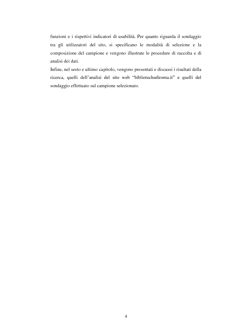 Anteprima della tesi: Bibliotechediroma.it: usabilità percepita dagli utenti e dagli operatori, Pagina 4