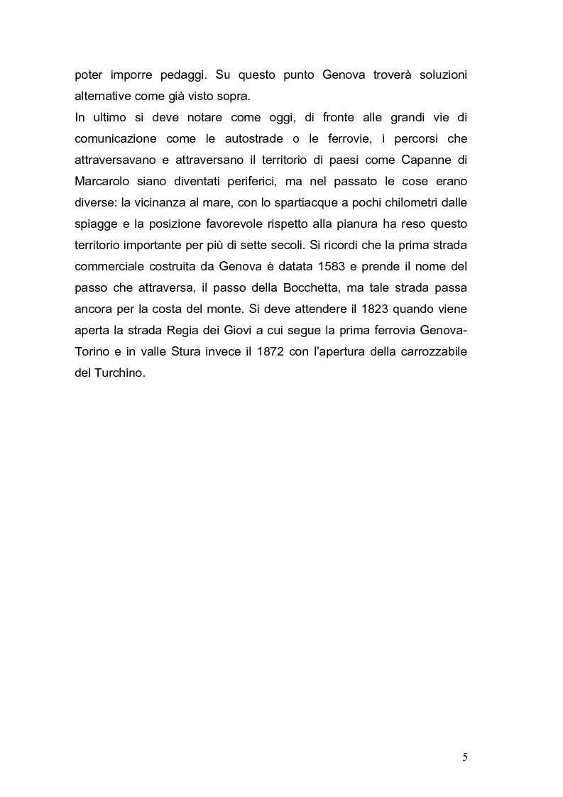 Anteprima della tesi: Le vie Marenche Vie di passaggio per uomini e merci fra Genova e Oltregiogo, Pagina 5