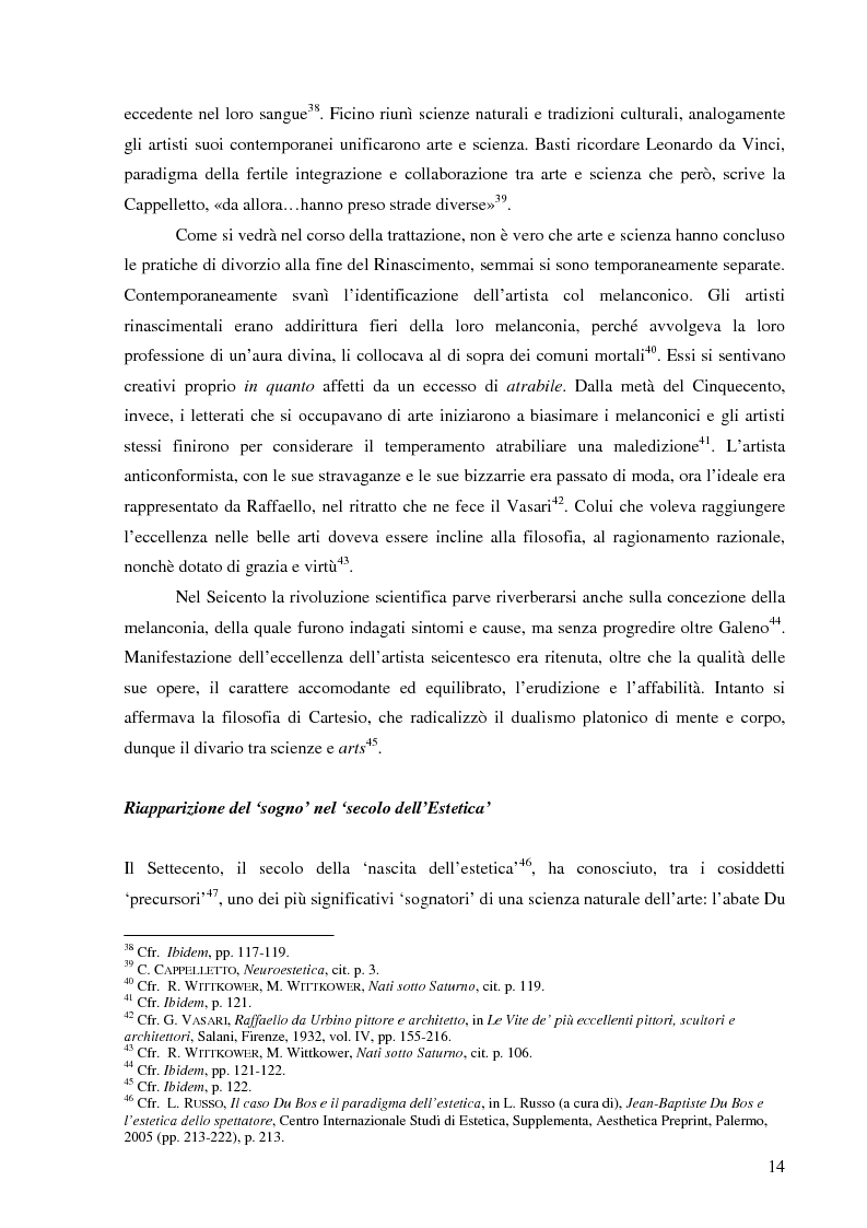 Anteprima della tesi: Il corpo dell'arte. Aspetti e problemi di Neuroestetica, Pagina 12