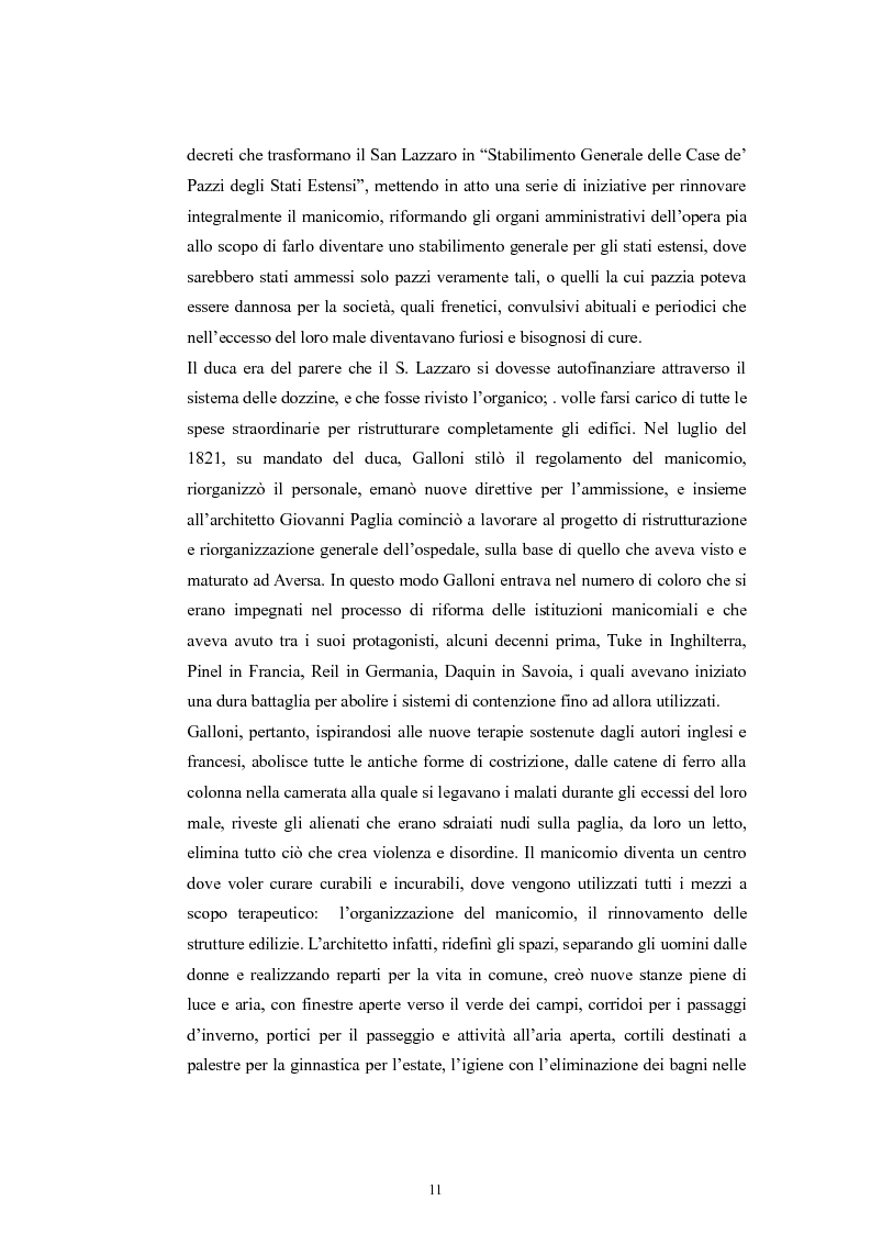 Anteprima della tesi: Per la storia della psichiatria: istituzionalizzazione e dibattito scientifico, Pagina 10