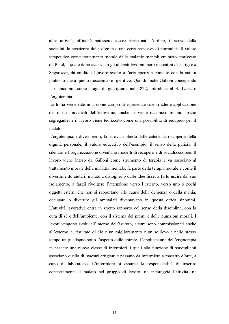 Anteprima della tesi: Per la storia della psichiatria: istituzionalizzazione e dibattito scientifico, Pagina 13