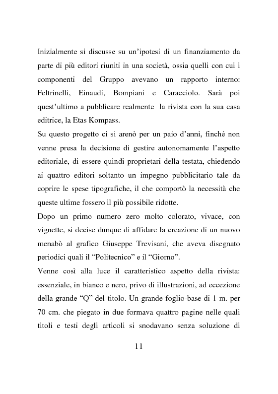 Anteprima della tesi: La rivista Quindici, storia e progetto letterario, Pagina 10