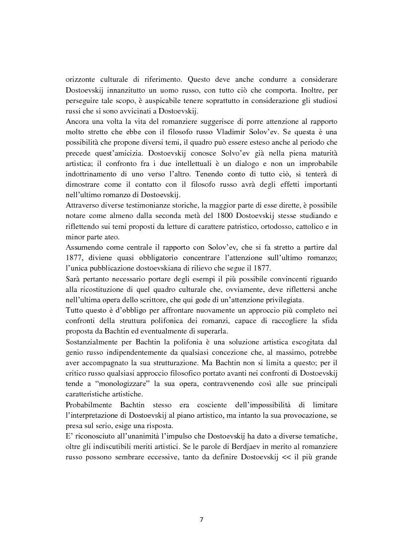 Anteprima della tesi: F. Dostoevskij. Antropologia e polifonia, Pagina 4