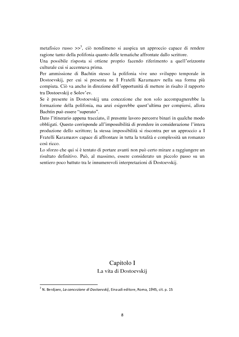 Anteprima della tesi: F. Dostoevskij. Antropologia e polifonia, Pagina 5